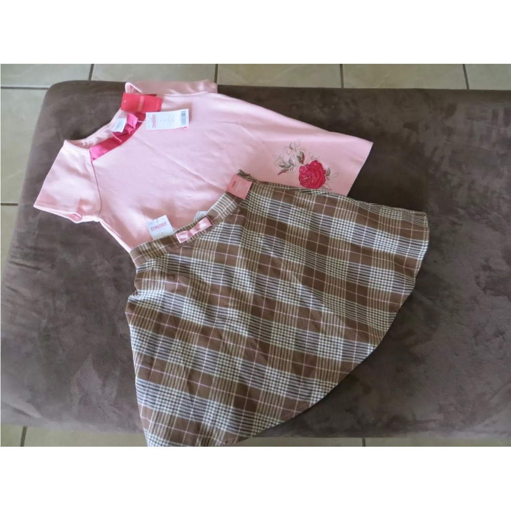 NWT Gymboree Girls 2pc Skirt & Shirt Outfit size 7